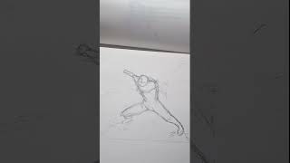 LEARNING ACTION POSE (GLIDE) #art #オリジナルmv #drawing #shorts #sketch #tutorial