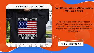 Top I Stand With NYS Correction Officers T-Shirt