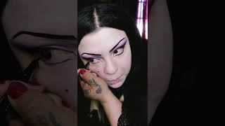 Mid 2000s Purple  Smokey eye makeup #goth #gothic #purplemakeup #gothmakeup