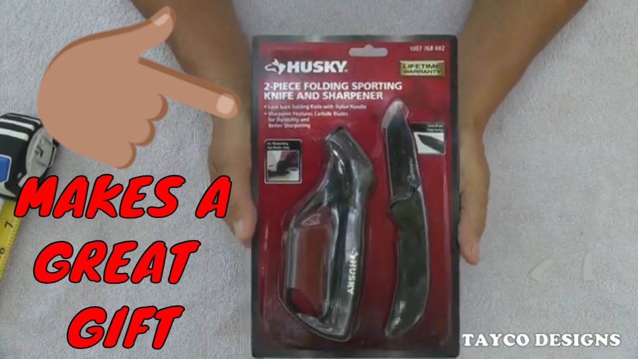 Husky Knife and Sharepener Combo Sold By Home Depot 