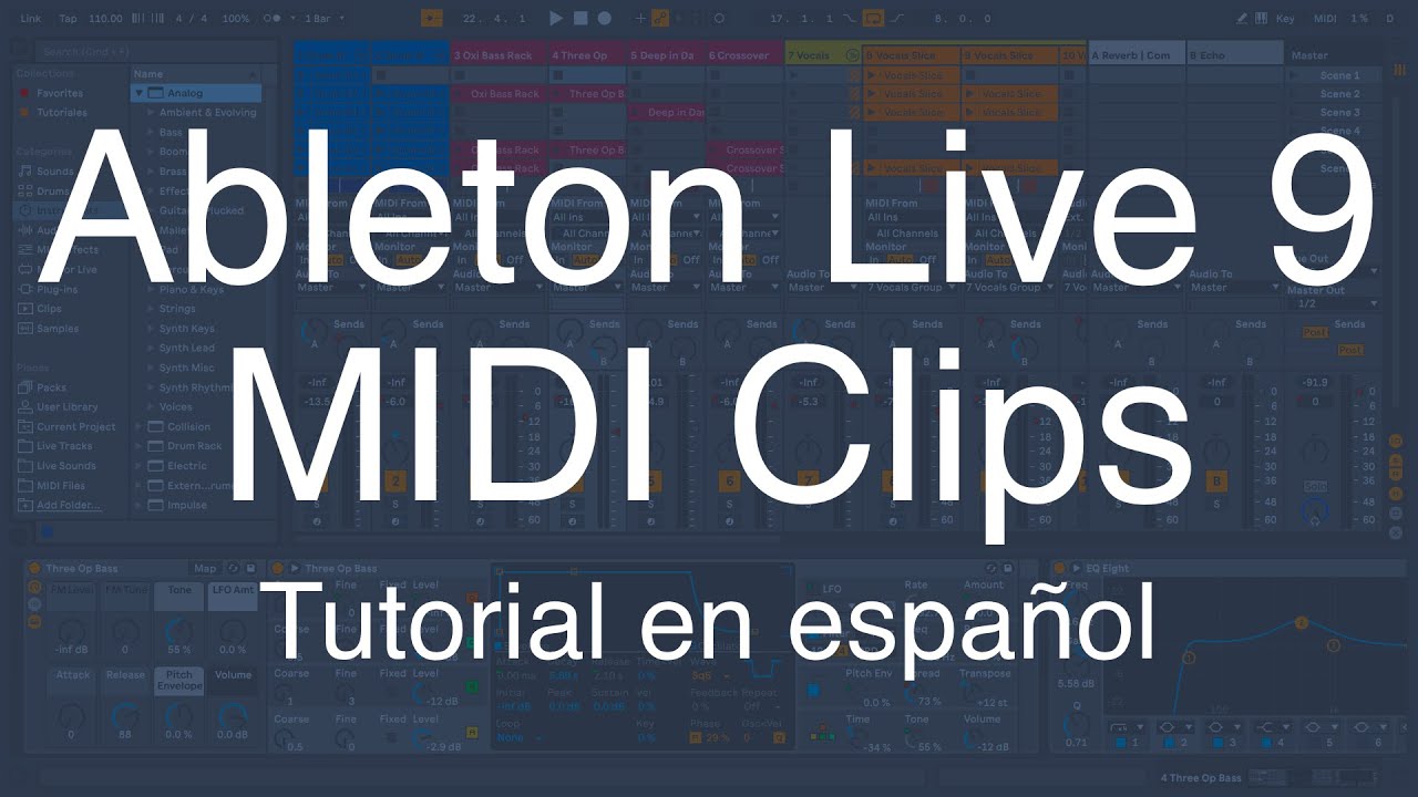 02 MIDI Clips en Ableton Live 9. Tutorial en español - YouTube