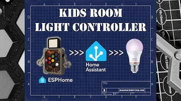 DIY Kids Room Light Remote Control using ESP32 with ESPHome and Home Assistant