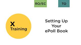Setting Up Your ePoll Book