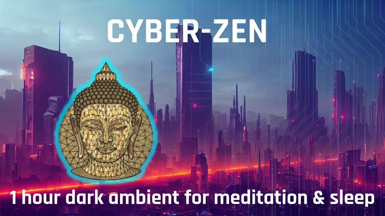 1 Hour Cyberpunk Zen Meditation 🌙 Dark Ambient for Sleep & Focus