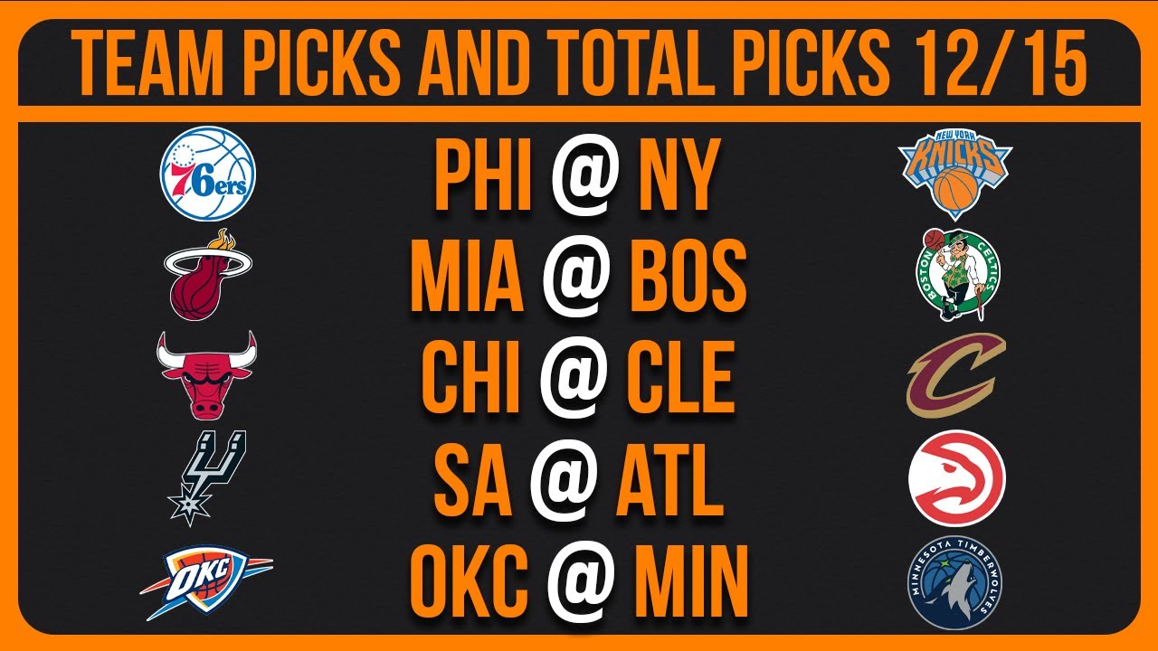 NBA Picks Today 12/19/25 NBA Picks and Predictions NBA Bets Today