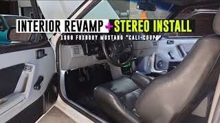 Foxbody Mustang Interior/Stereo Revamp & Reveal  TIPS05E24