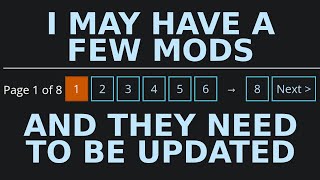 [LIVE] Fixing my Old mods