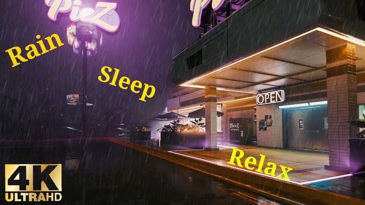 Struggling to Sleep This Cyberpunk Rain Will End Your Insomnia | Sci Fi Rain & Thunderstorm Ambience