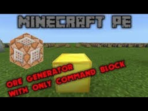 Minecraft:how to make ore/blocks generator in Minecraft only 1 command