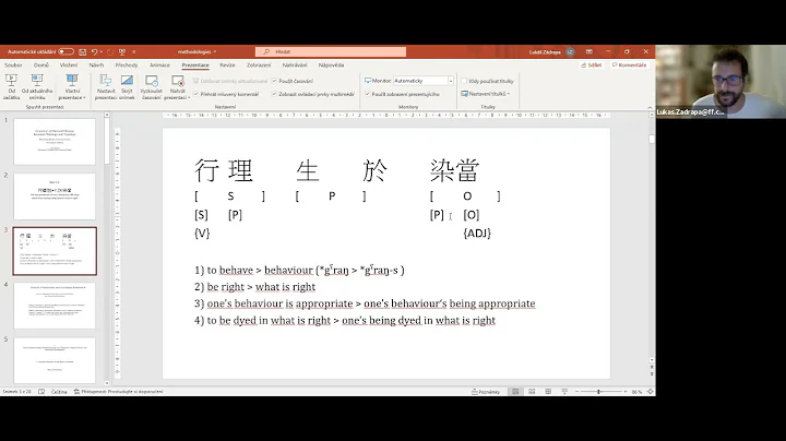 HD Grammar of Classical Chinese: between Philology and Typology by Luk Zdrapa, part one HD