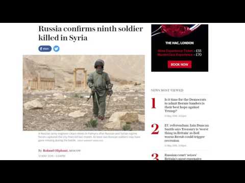 სირიაში რუსი სამხედრო მოსამსახურე დაიღუპა