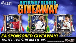 EXCLUSIVE Neymar Jr Giveaway Stream - FIFA Mobile 21 Twitch Ep.305