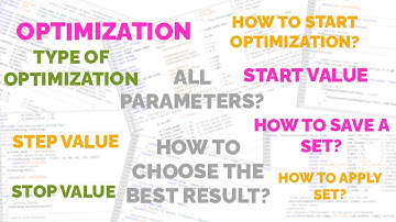 Optimization  Selecting a result  Saving settings  Applying parameters