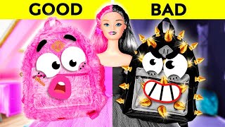 Pick a Side! GOOD Doodles VS BAD Doodles | Talkative Food Battle by Doodland