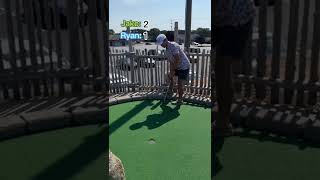 Hole 5 of our 18 hole mini golf match #golf #golfing #minigolf