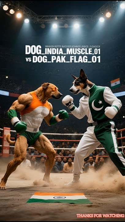 🇮🇳Indian Dog’s Revenge vs🇵🇰 Pakistani Beast!”#ai #viralvideo #cartoons #India #pakistan #dogs
