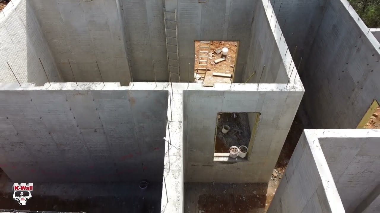 Poured walls in the Appalachian Mountains - K-Wall