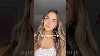 soft & glowy spring makeup 🍑🌸 #everydaymakeup #springmakeup #glowymakeup #shorts #easymakeup