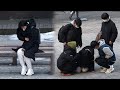 ENG) 굶어서 쓰러진 알바생을 대하는 시민들의 반응 Citizens&#39; reactions to part-timers who collapsed from starvation.