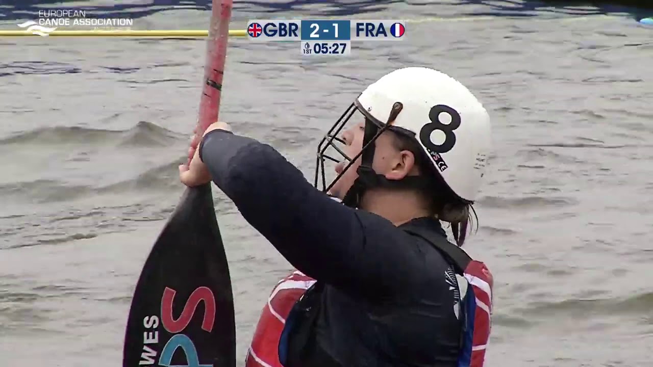 2019 Canoe Polo European Championship U21 Women series FRA vs GB