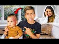 i DROPPED My BABY BROTHER!! I'M SORRY MOM... | The Royalty Family
