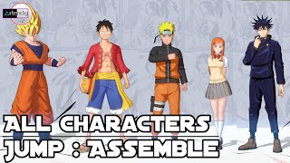 All Characters Jump Assemble [Moba Anime]