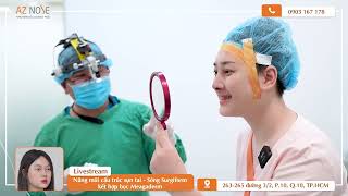 Livestream|Ca sĩ Chu Thúy Quỳnh xem dáng mũi sau hơn 2 giờ phẫu thuật