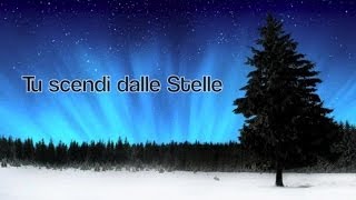 Tu scendi dalle stelle (Karaoke con testo) chords