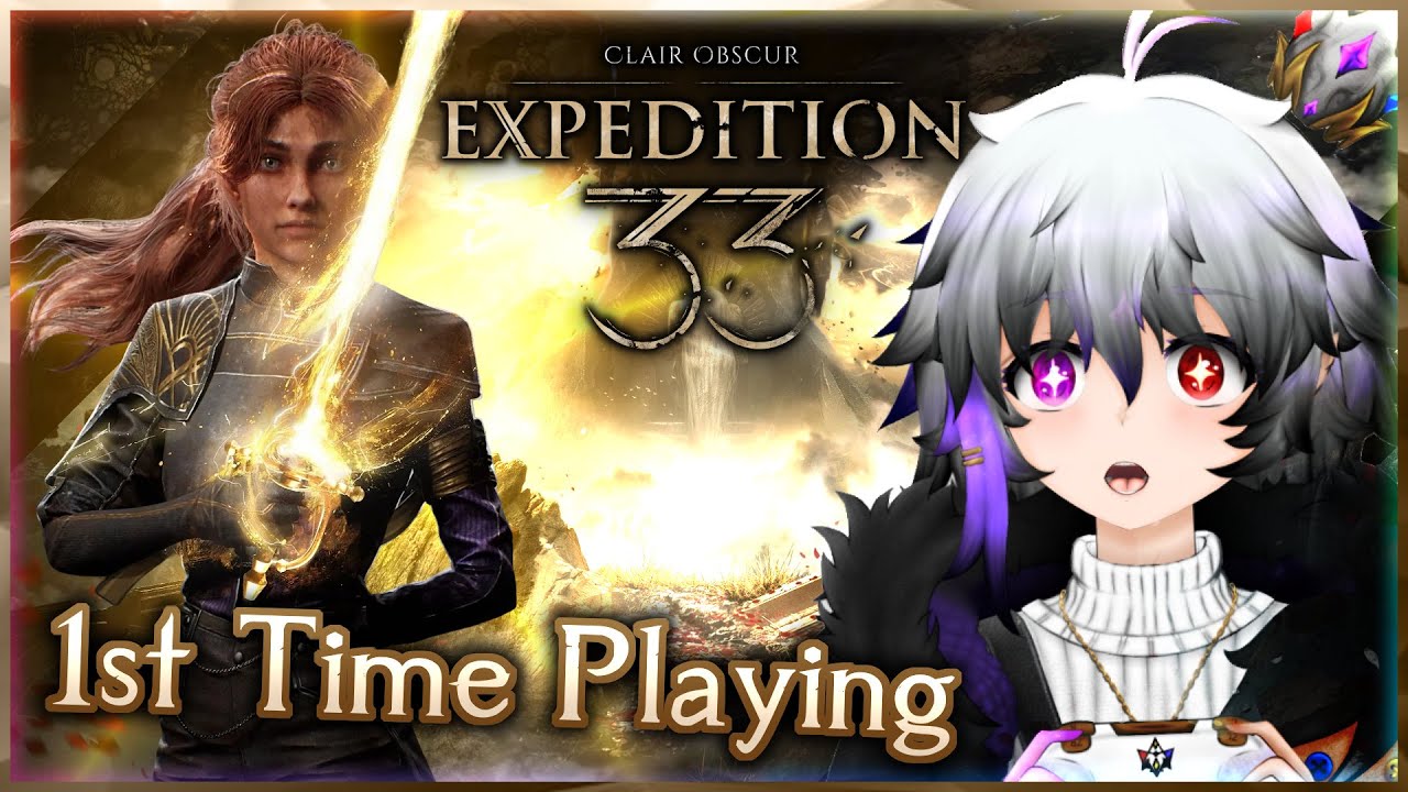 1st Time Playing🌹 (At Gestrals Village) | Clair Obscur Expedition 33 Reaction【ENG VTUBER】 LIVE🔴