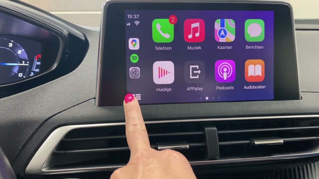 Peugeot 3008 (wireless) Apple Carplay Auto android toegevoegd aan
