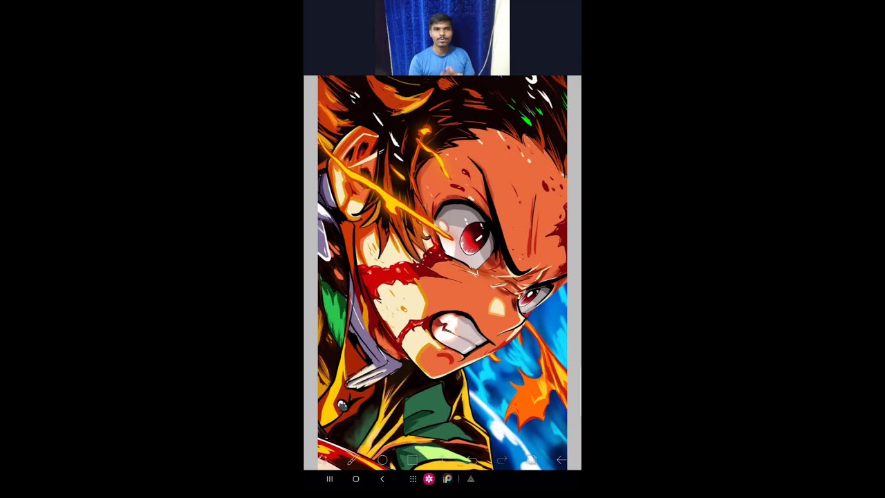 🔥Drawing Tanjiro 🔥: Demon Slayer Fan Art | Full Process**