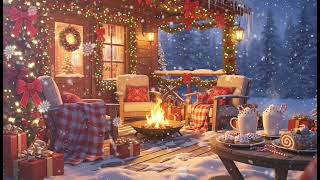 I Found the Coziest Winter Ambience Cabin Soft Snow With Smooth Pianon Relaxing Music For Sleeping. screenshot 5