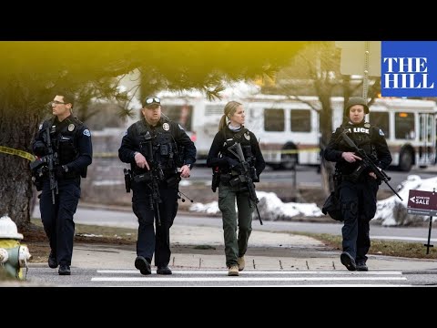 Police respond to reports of an active shooter in Boulder, Colorado
