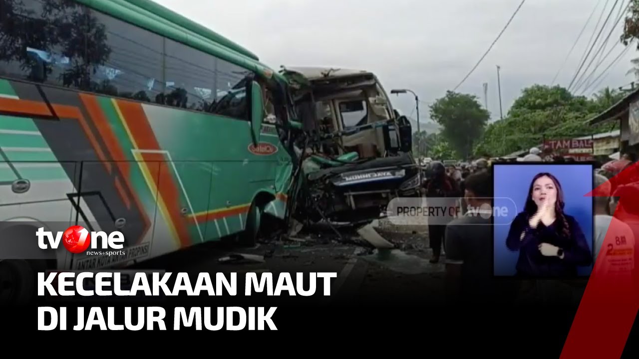Kecelakaan Maut, Bus Murni Jaya Tabrak Bus Efisiensi di Purworejo | Kabar Pagi tvOne