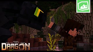 First Contact - How To Train Your Dragon Movie Clip Recreated In Minecraft By