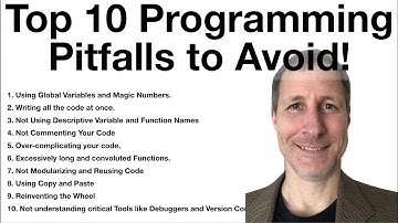 Top 10 Programming Pitfalls | Bad Habits to Avoid