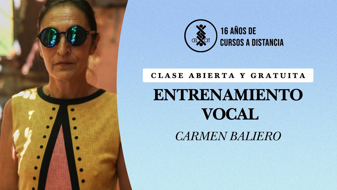 Entrenamiento vocal. Clase abierta de Carmen Baliero