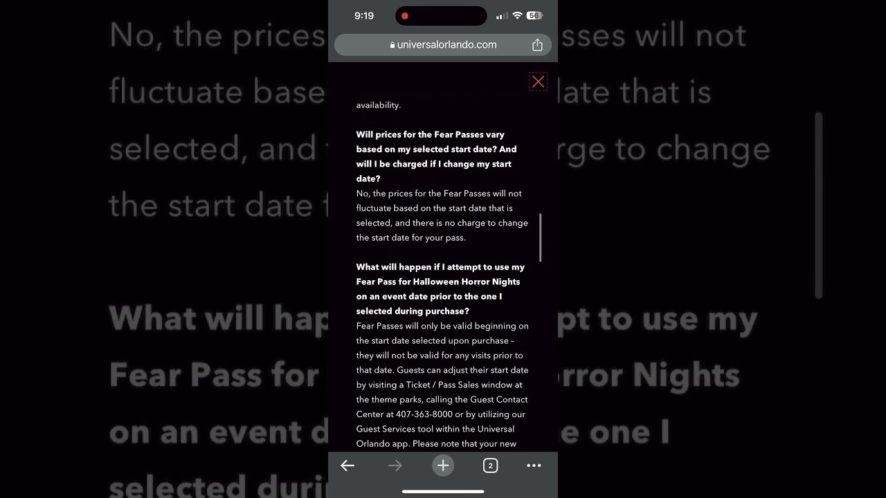 How to use your free HHN pass, with dates 