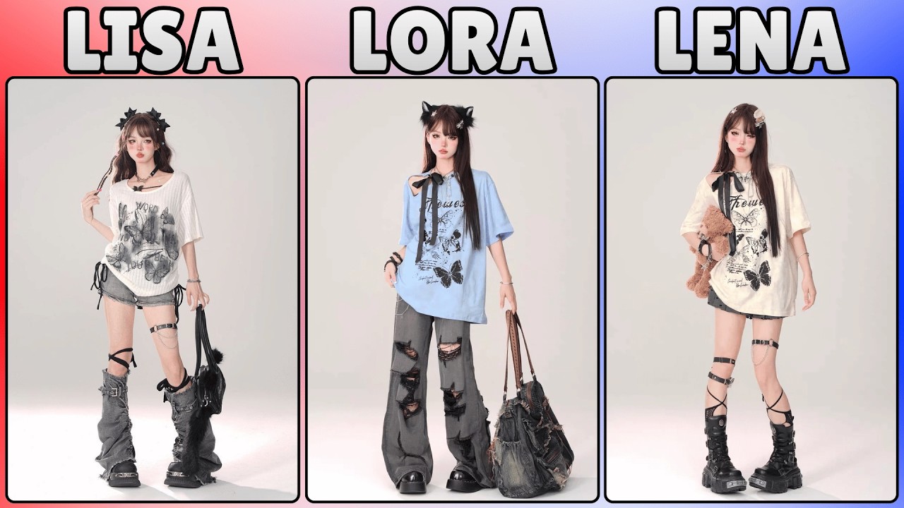 Лиза, Лора и Лена 💕 Кто больше соответствует вашему стилю? 😍 | Сложный выбор | #lisa #lena #lisao...