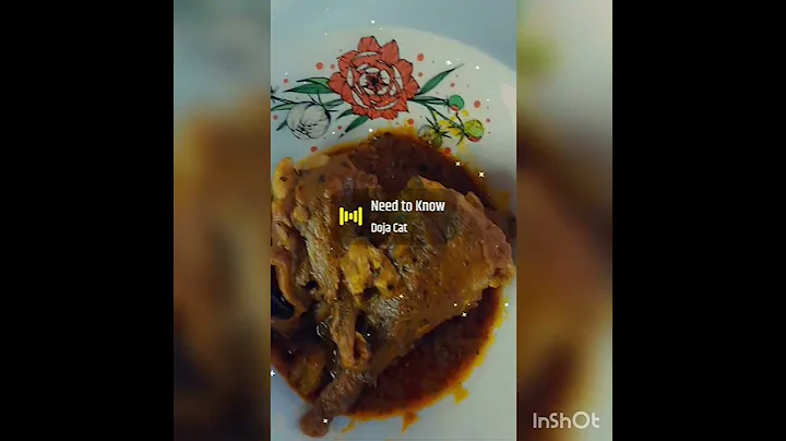 Pounded yam with banger soup🍛😋