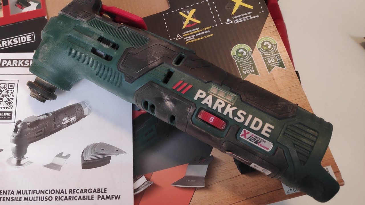 Utensile Rotante Parkside Senza Fili 12V - Multiuso Per Segare, Tagliare, Levigare, Con Accessori - Foto 12