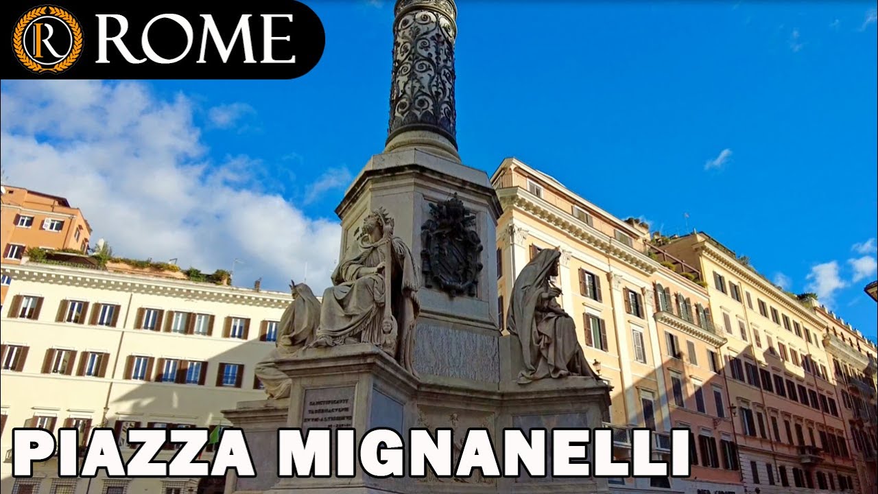 Rome guided tour Piazza Mignanelli [4K Ultra HD] - YouTube