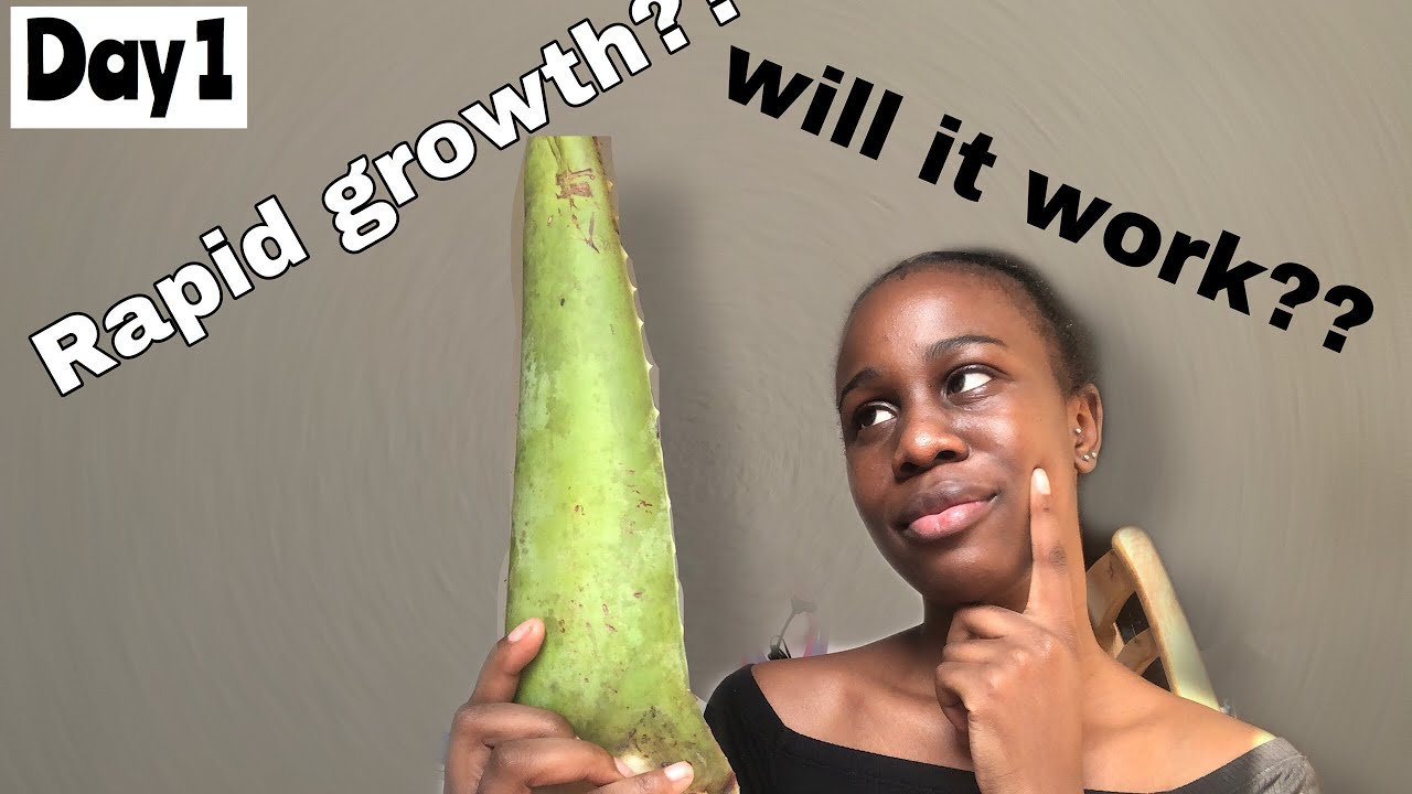 I TRIED USING ALOE VERA ON MY HAIR!? HAIR GROWTH Zambian youtuber YouTube