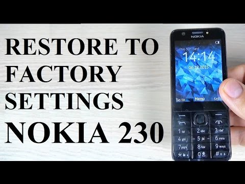 How to RESET/RESTORE Factory Settings on Nokia 230 with Keys Combination