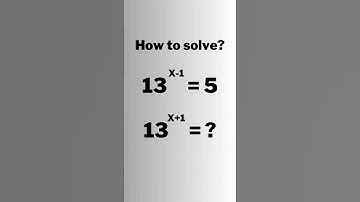 A Nice Maths Exponents Problem • 13^(x+1)=? #shorts #olympiad #mathematics #maths #tips #exponents