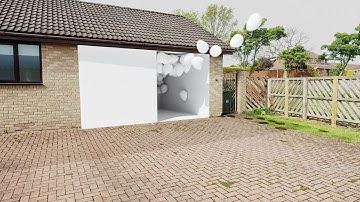 blender: testing motion tracking on garage