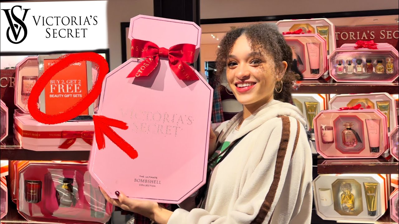 VICTORIA'S SECRET SHOPPING🎄*BUY 2 GET 2 FREE CHRISTMAS GIFT SETS,  FRAGRANCES, BEAUTY + CANDLES🔥 