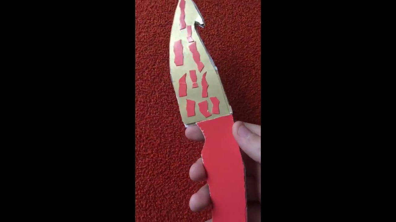 Как сделать нож с Лезвием Крюком-Gut Knive