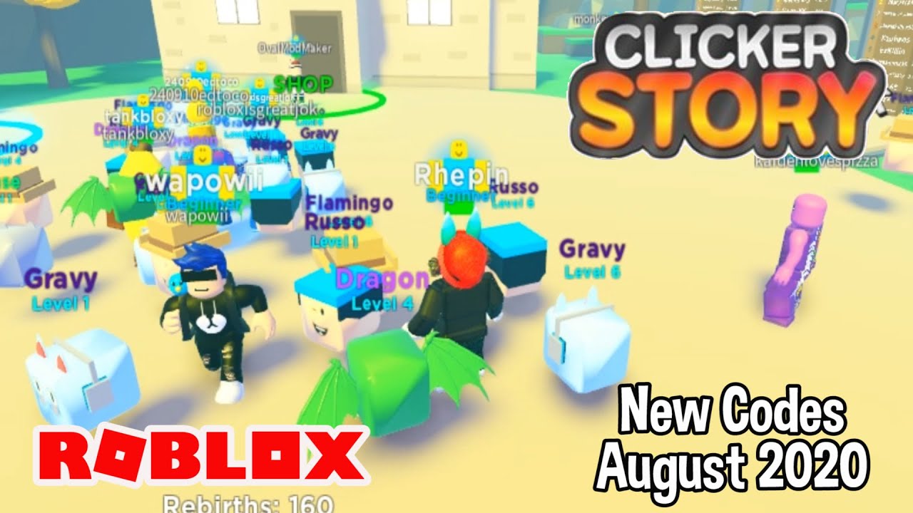 Roblox Clicker Story New Codes August 2020 Youtube - roblox clicker story codes 2020