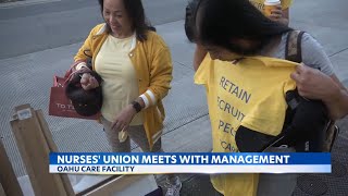 Oahu Care Facility nurses give update on union negotiations